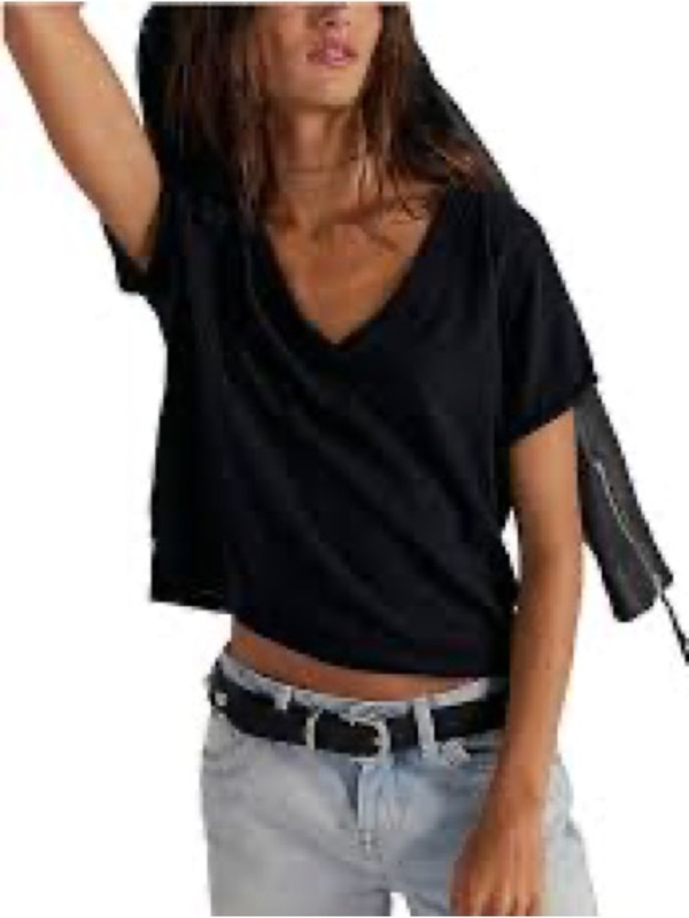 🎃3/$15🎃Lole Best Seller- Black Ribbed V-Neck Women's Short Sleeve Top